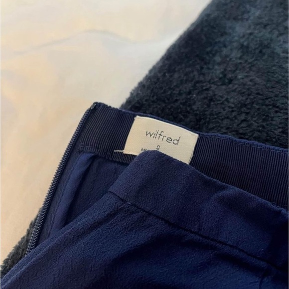 Wilfred Midi Navy Skirt - Picture 2 of 2